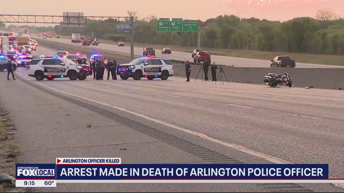 Arrest made in Arlington officer's death